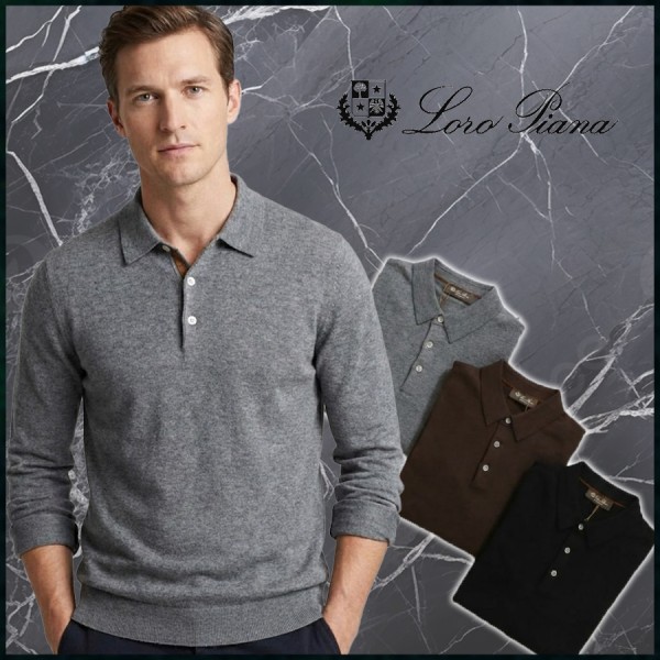 로로피아나 버튼 플래킷 카라 니트 - 3 Color-레플리카 사이트 쇼핑몰