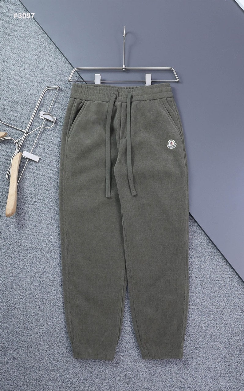 몽클레어 로고패치 코듀로이 기모 조거 팬츠 - 2 Color