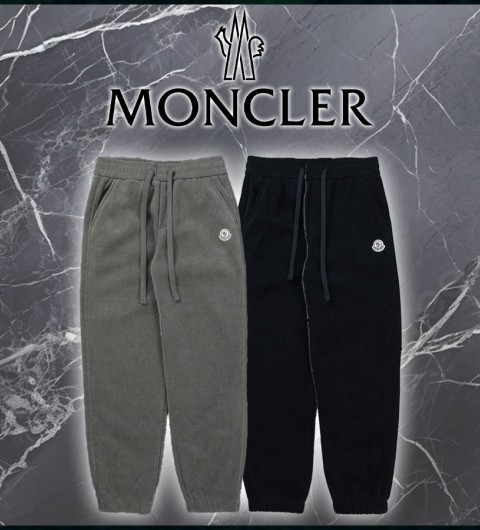 몽클레어 로고패치 코듀로이 기모 조거 팬츠 - 2 Color