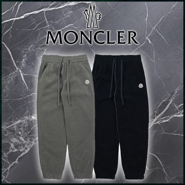 몽클레어 로고패치 코듀로이 기모 조거 팬츠 - 2 Color-레플리카 사이트 쇼핑몰