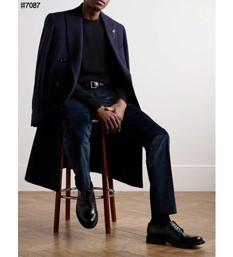 로로피아나 로고 참 코듀로이 슬림핏 팬츠