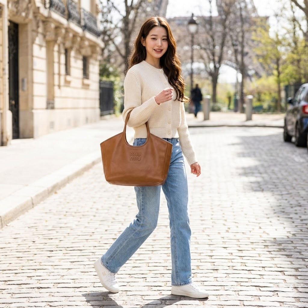 미우미우 아이비 가죽백 스몰백