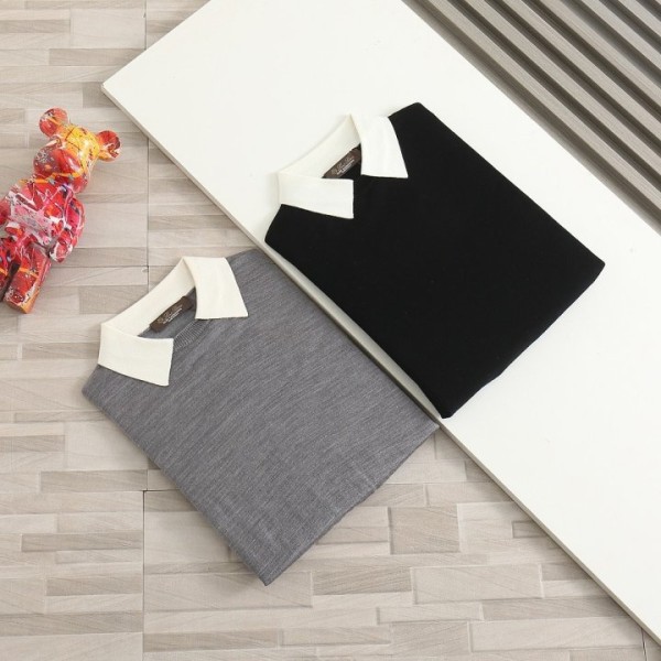 로로피아나 여성 파츠로고 포인트 메리노울 카라니트 - 2 Color-레플리카 사이트 쇼핑몰