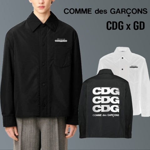 꼼데가르송 X GD 콜라보 패딩 셔츠 자켓 - 0092
