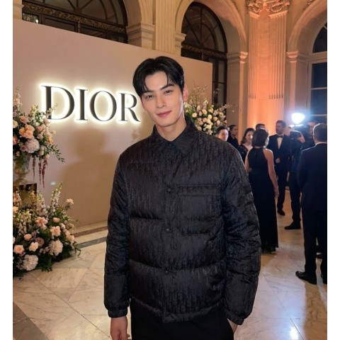 디올 오블리크 자카드 구스 다운 오버셔츠 패딩 - 최상위버전