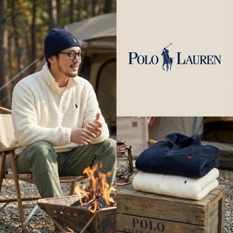 폴로 랄프로렌 플리스 모크넥 하프 집업 (2color)