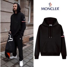 몽클레어 삼선 암밴딩 커플 후드 -기모-