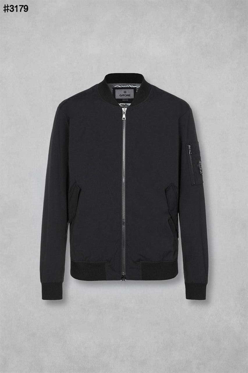 지포어 워시드 나일론 MA-1 풀집업 자켓