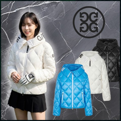 지포어 여성 프리미엄 구스 퀄티드 경량 스윙 다운 자켓 - 3 Color