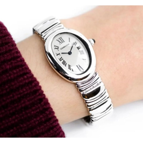 까르띠에 베누아 워치 실버 워치 (국내공장 AS가능)