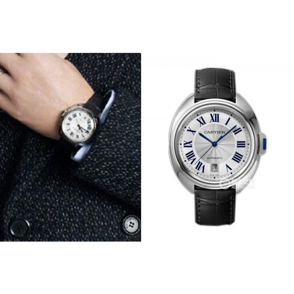 까르띠에 끌레 드 워치 (화이트 블루) (국내공장 AS가능)-레플리카 사이트 쇼핑몰