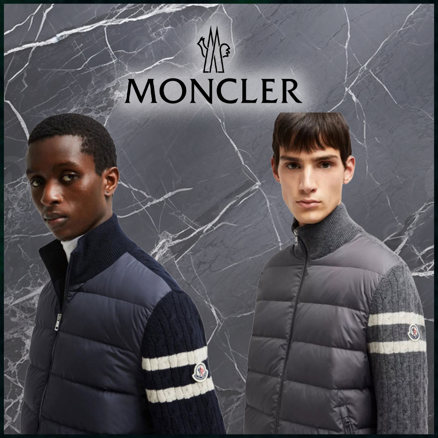 몽클레어 케이블 니트 집업 패딩자켓 - 2 Color