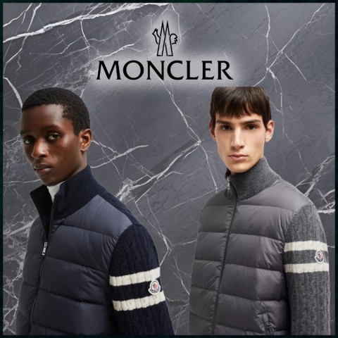 몽클레어 케이블 니트 집업 패딩자켓 - 2 Color