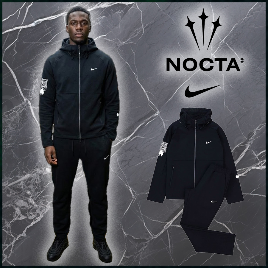 나이키 X 녹타 커스텀 본딩 후드집업 팬츠 트레이닝 세트 - 기모