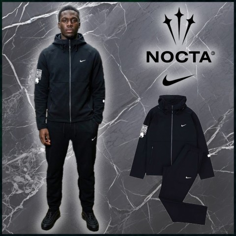 나이키 X 녹타 커스텀 본딩 후드집업 팬츠 트레이닝 세트 - 기모