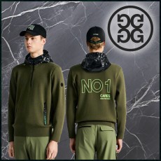 지포어 우븐 후디 반집업 스웨터