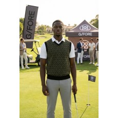 지포어 G's 자카드 패턴 리버시블 니트 베스트