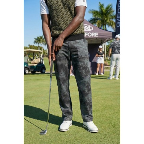 지포어 텍스처드 패턴 서머 라운드 카고 팬츠