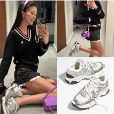 샤넬 패브릭 라미네이티드 & 화이트 실버 (국내당일배송)