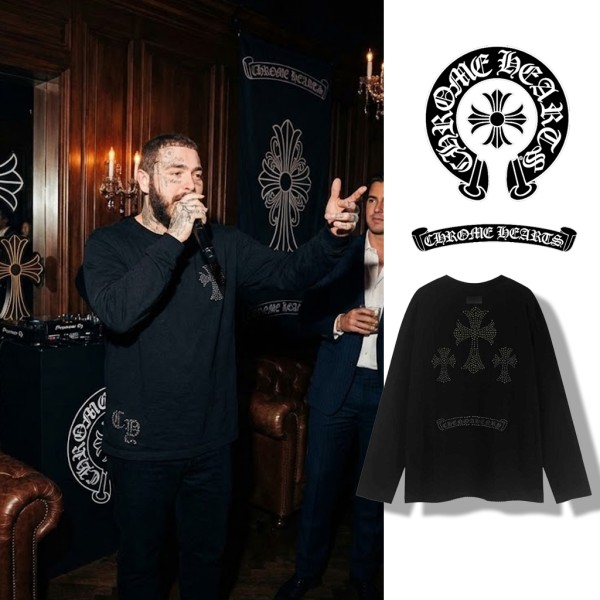 크롬하츠 세메터리 도트 롱 슬리브 티셔츠-레플리카 사이트 쇼핑몰