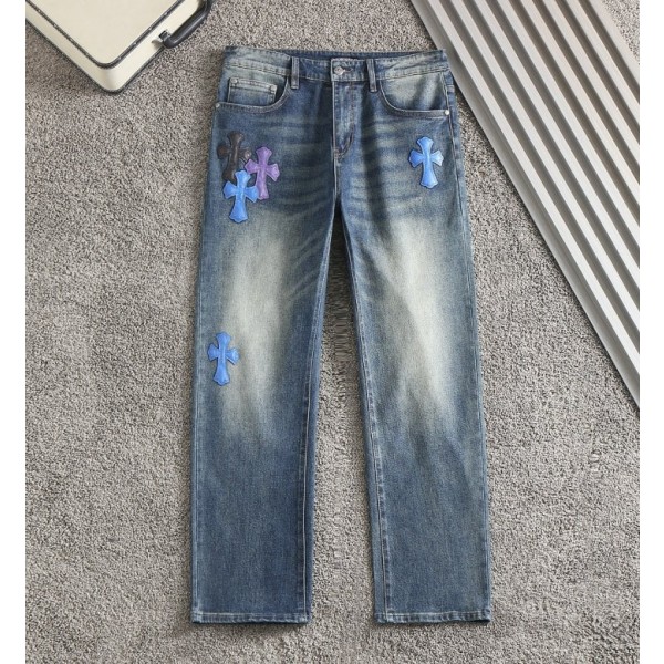 크롬하츠 레더패치 스판 데님진 - 40사이즈 추가-레플리카 사이트 쇼핑몰