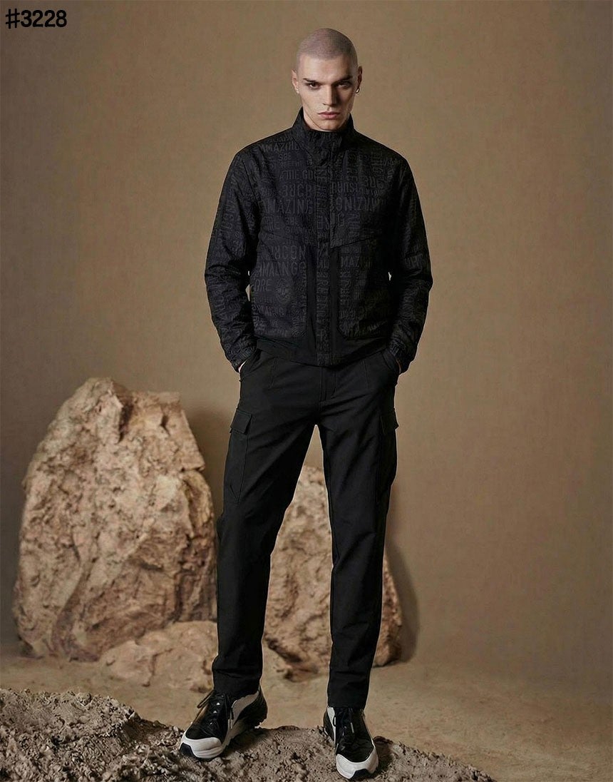 어메이징크리 3D 로고 자카드 모듈러 자켓