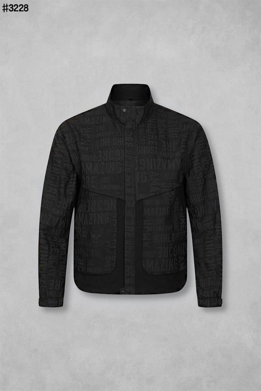 어메이징크리 3D 로고 자카드 모듈러 자켓