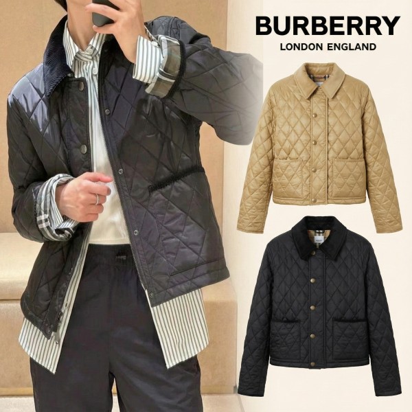 버버리 퀄팅 나일론 크롭 자켓 (2color)-레플리카 사이트 쇼핑몰