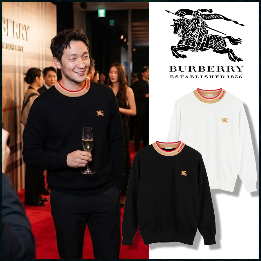 버버리 울 블렌드 니트 풀오버 - 2 Color