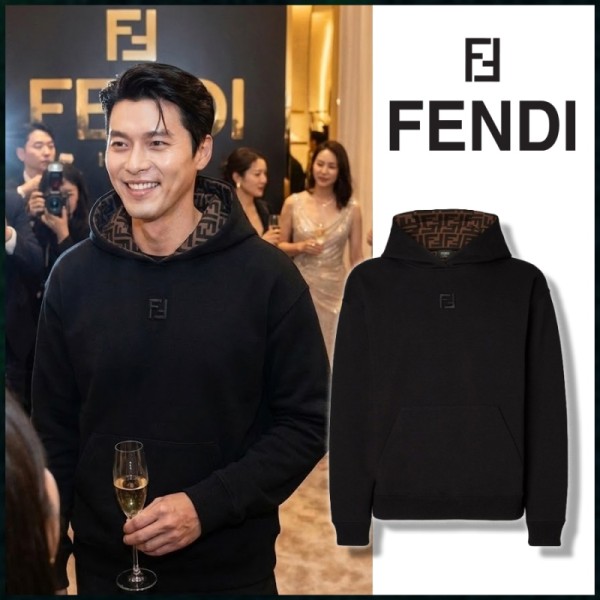 펜디 자카드 FF로고 후드티 고급버전 - 2 Color