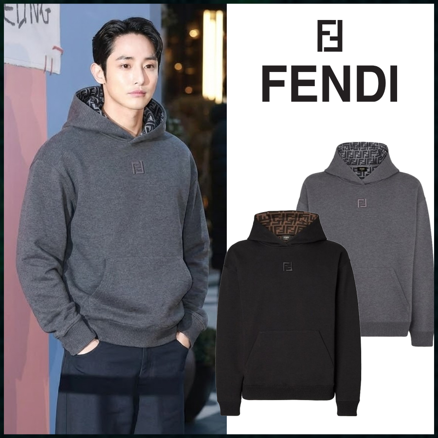 펜디 자카드 FF로고 후드티 고급버전 - 2 Color