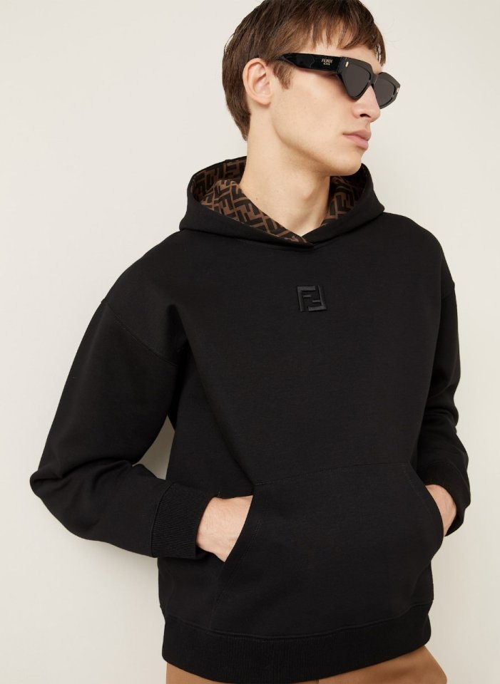 펜디 자카드 FF로고 후드티 - 고급버전