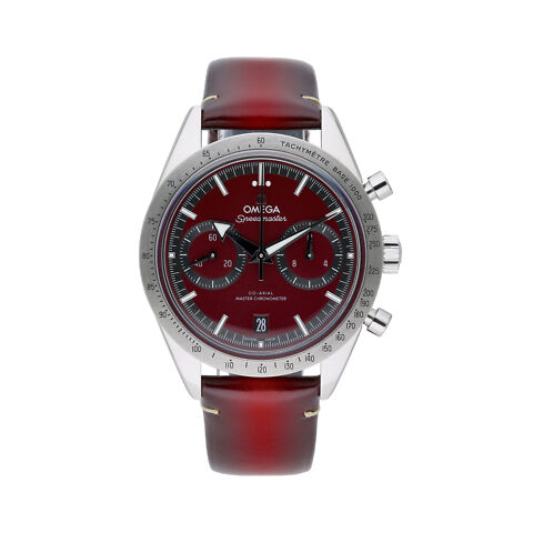 오메가 스피드마스터 '57 40.5 mm, 스틸 및 레더 스트랩 (국내공장 AS가능)