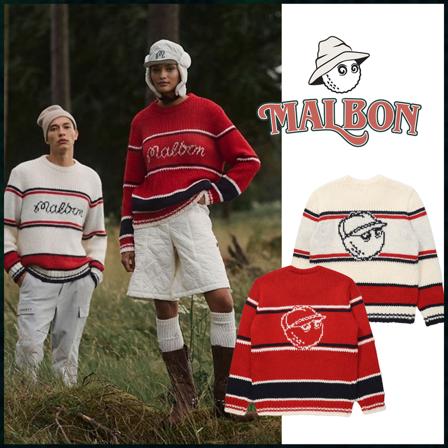 말본 버킷 포인트 알파카 블렌드 로우게이지 니트 스웨터 - 2 Color