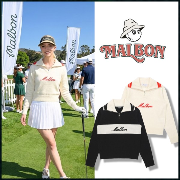 말본 여성 레이어드 집업 카라 니트 탑 - 2 Color-레플리카 사이트 쇼핑몰