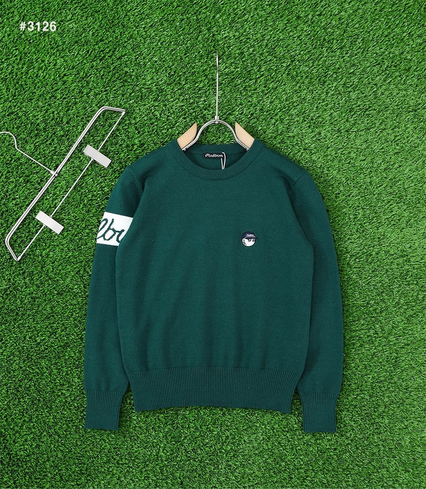 말본 데니 버킷 베이직 라운드 스웨터 - 2 Color