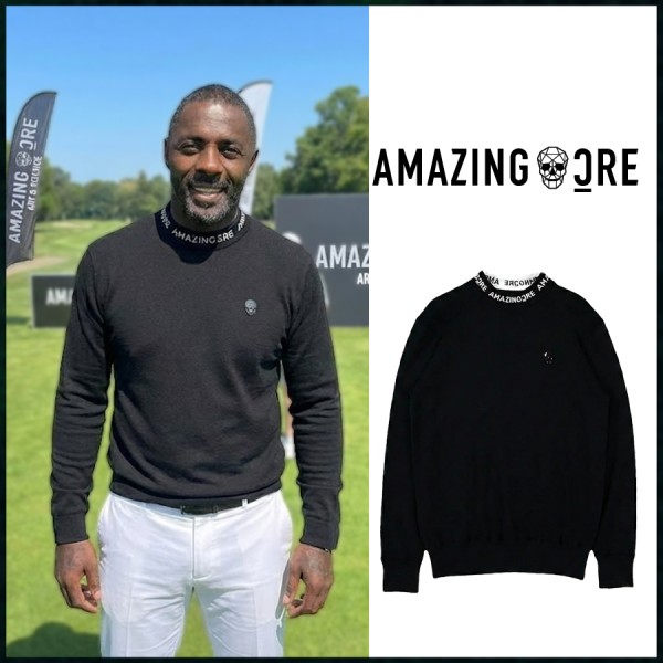 어메이징크리 넥 레터링 아코디오 라운드 스웨터 니트-레플리카 사이트 쇼핑몰