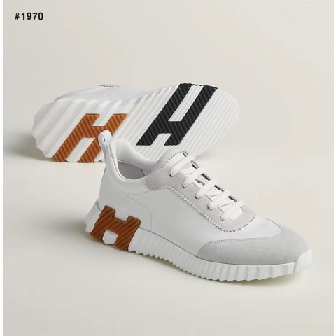 에르메스 바운싱 벨루어 레더 블랑 스니커즈