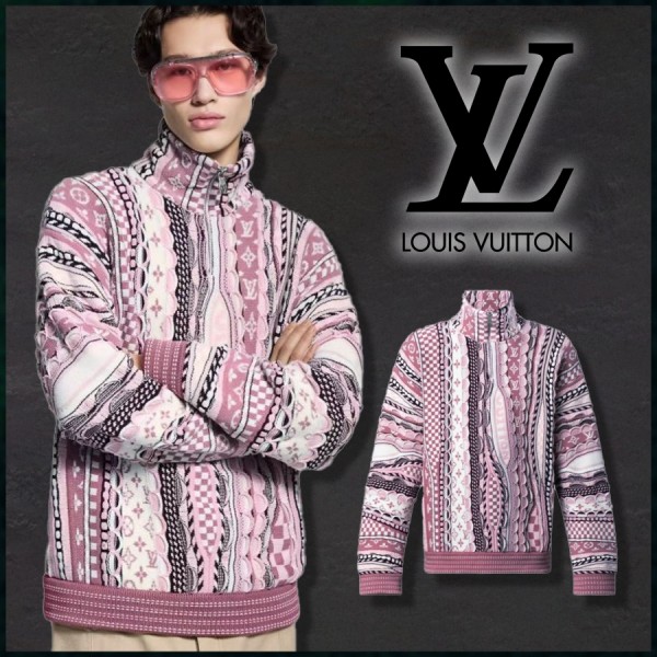 루이비통 하프 집 풀오버 스웨터 - 최상위버전-레플리카 사이트 쇼핑몰