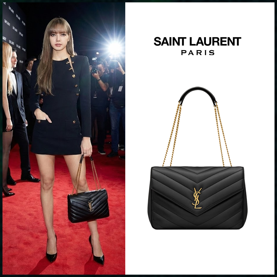 생로랑 모노그램 마틀라세 루루 미디엄 체인백