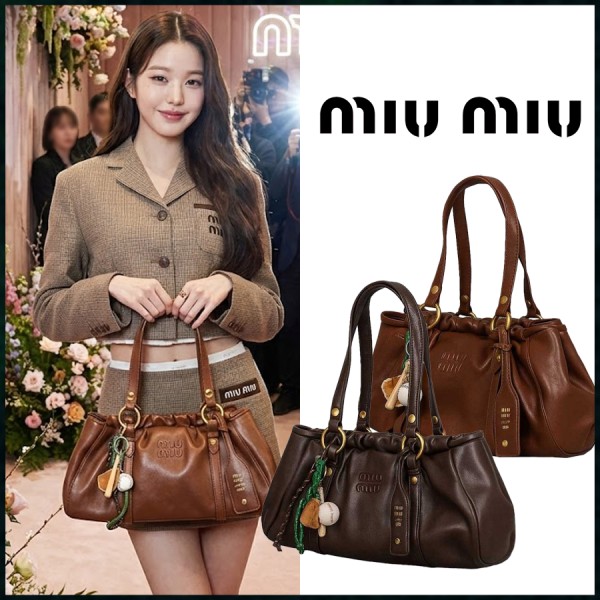 미우미우 조이 나파 레더 호보백 - 2 Color-레플리카 사이트 쇼핑몰