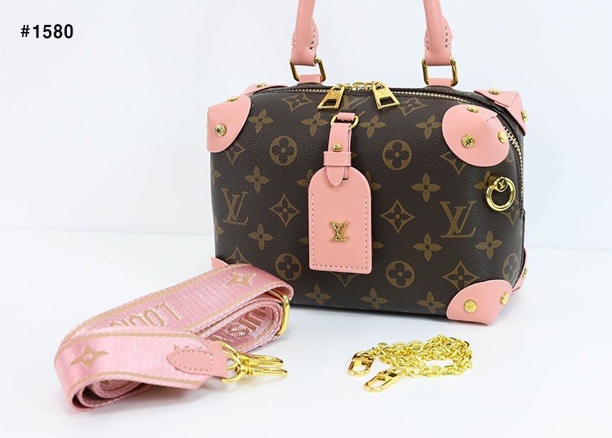 루이비통 쁘띠뜨 말 수플 모노그램 피치 토트백