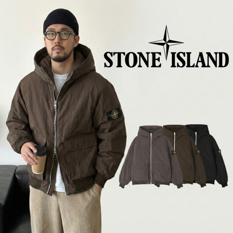 스톤아일랜드 후드 투웨이 아노락 울 패딩점퍼 (3color) -20540