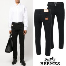 에르메스 시그니처 사각로고 블랙 슬림진