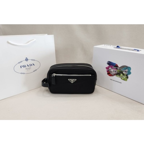 프라다  리나일론 소가죽 트래블 파우치 NA819 - 최상위버전-레플리카 사이트 쇼핑몰