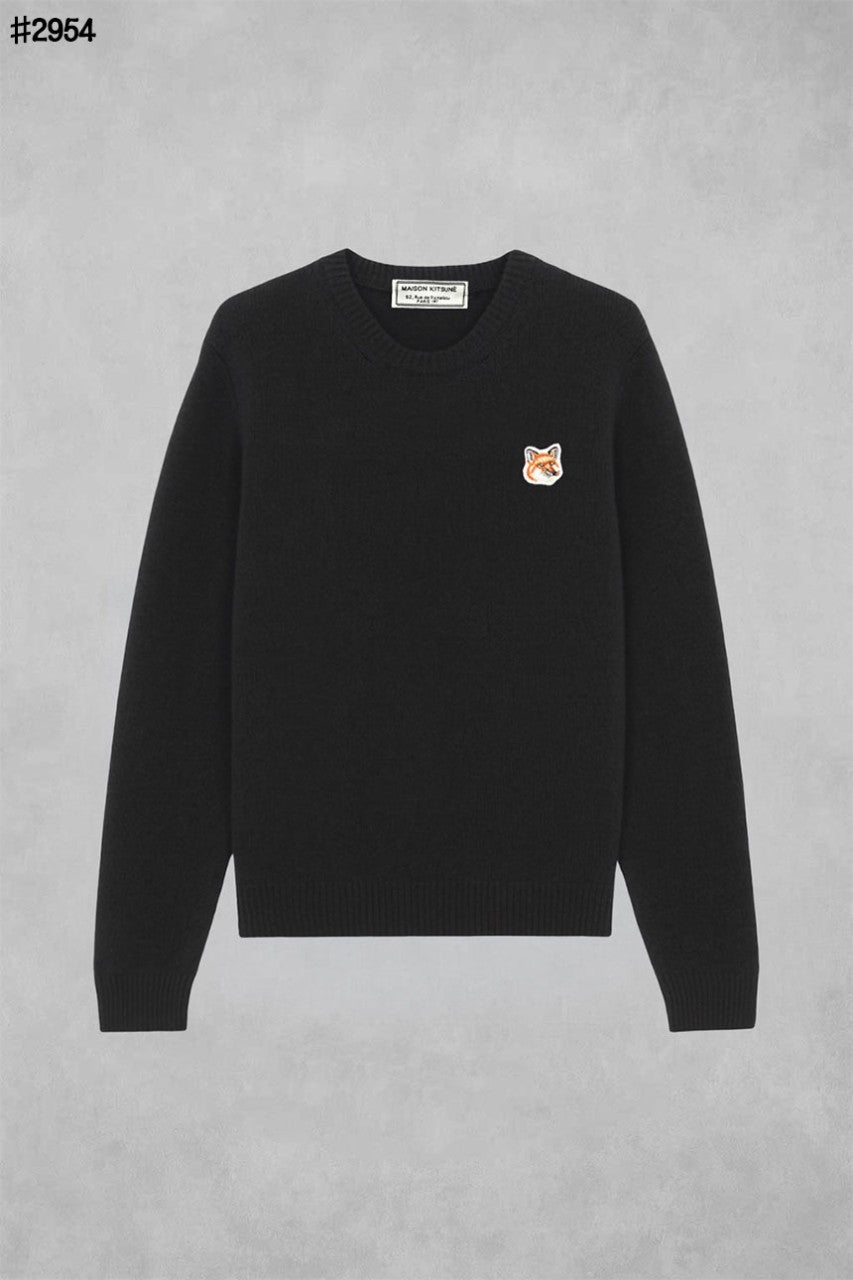 메종키츠네 폭스 헤드 패치 클래식 니트 풀오버 - 3 Color