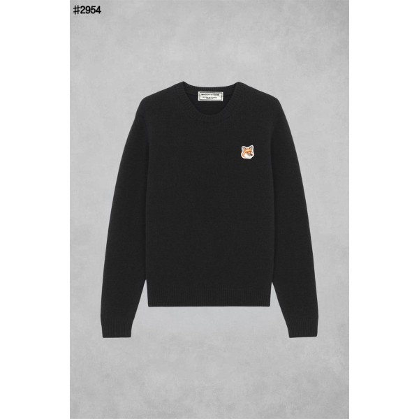 메종키츠네 폭스 헤드 패치 클래식 니트 풀오버 - 3 Color-레플리카 사이트 쇼핑몰