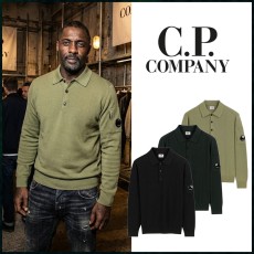 CP컴퍼니 렌즈 패치 메리노 울 폴로 스웨터 - 3 Color