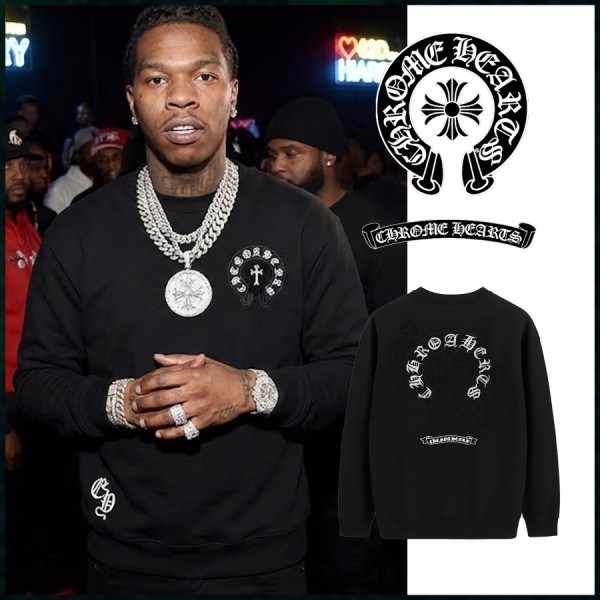 크롬하츠 빈티지 세메터리 패치 스틸 맨투맨 풀오버-레플리카 사이트 쇼핑몰