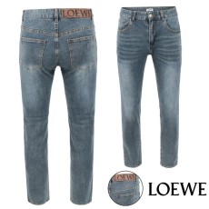 로에베 아나그램 자수 워싱 중청 슬림진